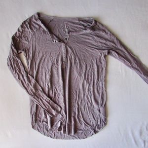 Gray henley long sleeve
